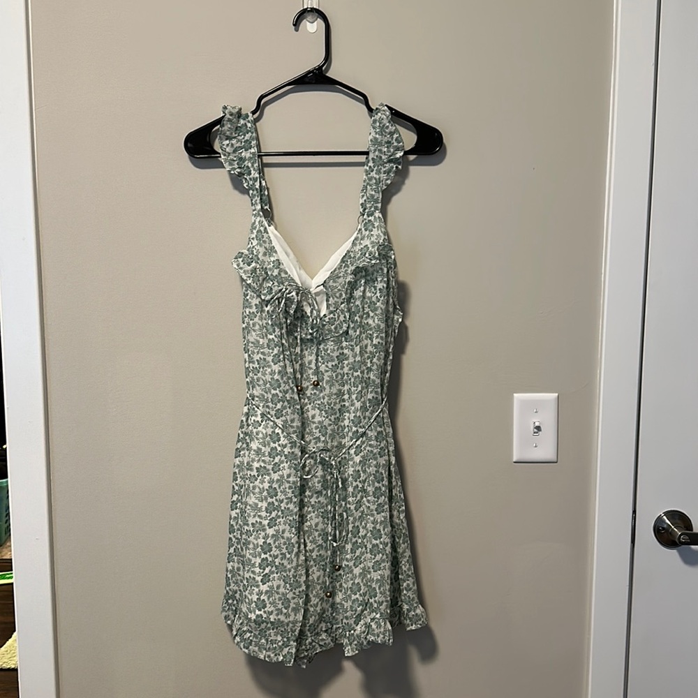 Selfie Leslie Tied Bust Floral Print Dress